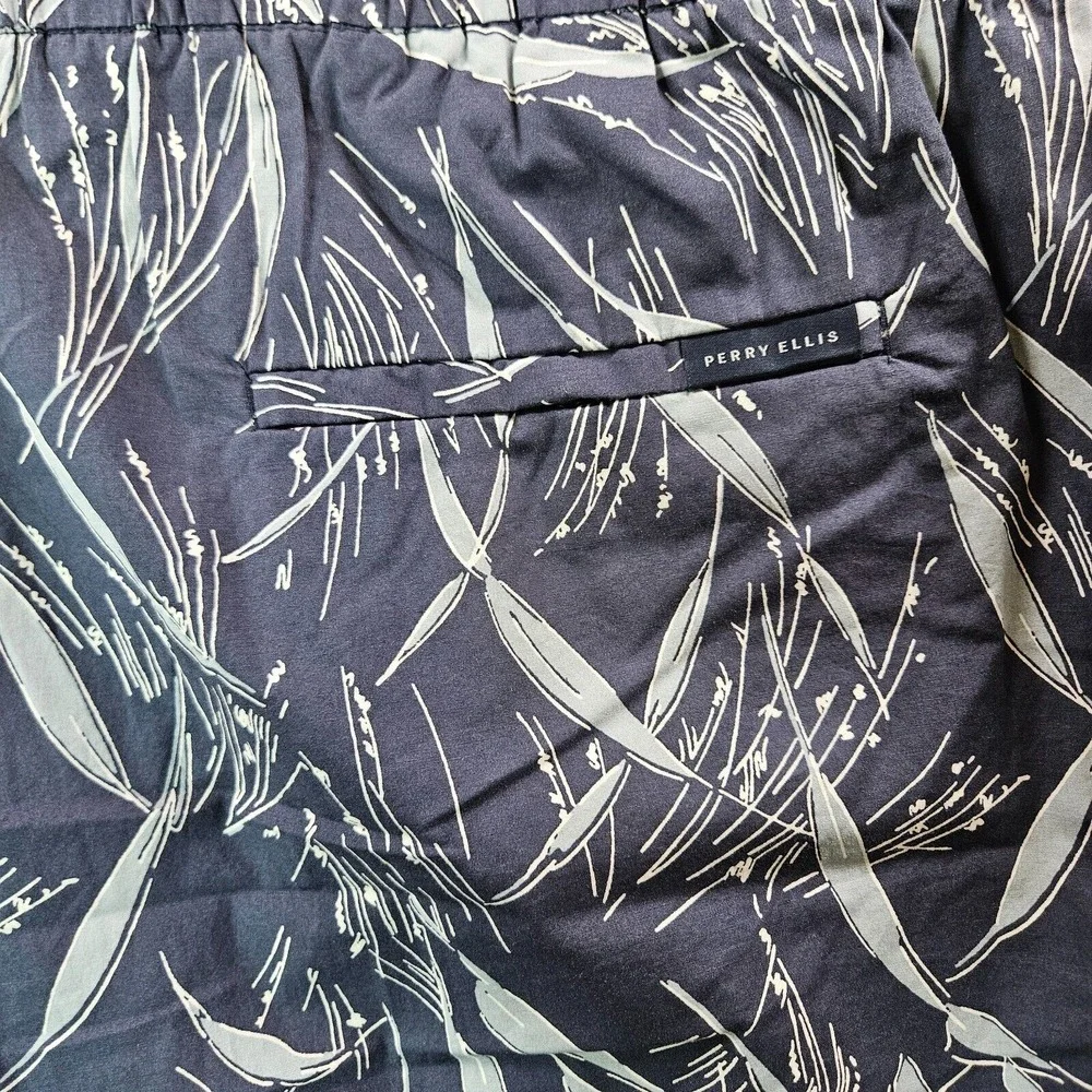 NWT Perry Ellis Swim Board Shorts Trunks Surf Men's XXL- NO Liner Leaf‎ Print